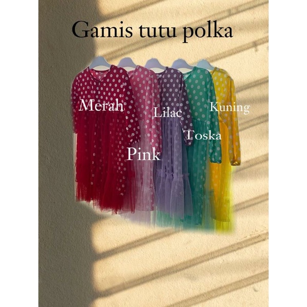 Gamis Tutu Polka Size 1-4tahun