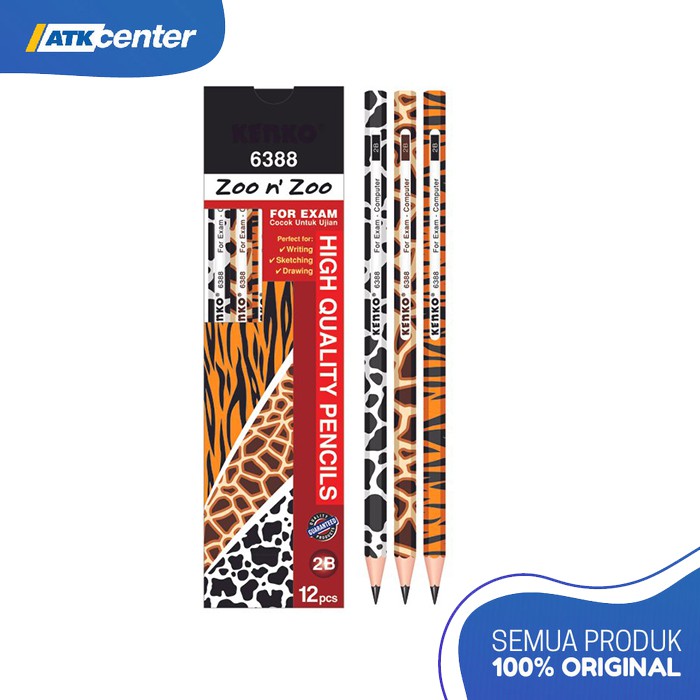 

Pensil Kenko 2B-6388 Zoo N Zoo (3 pcs)