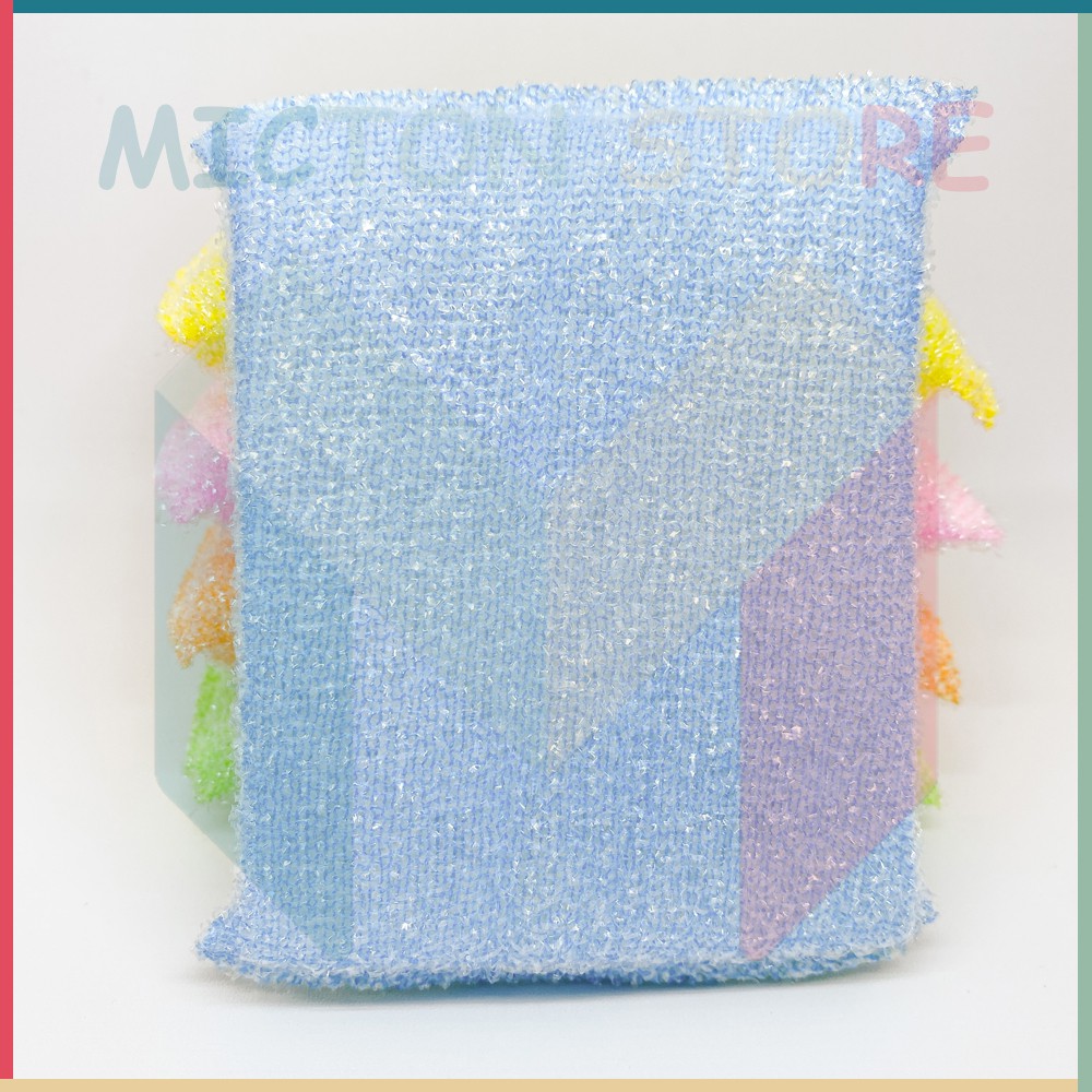 MICTON Sponge Cuci Piring Isi 1 Sikat Warna Warni Murah Original