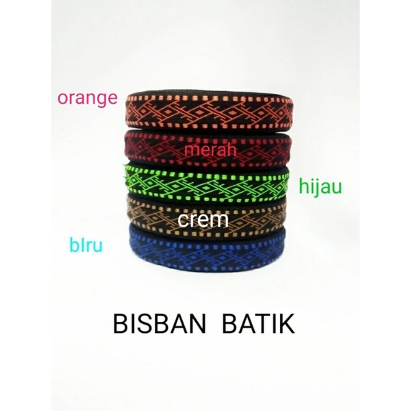 tali bisban webbing motif batik keren uk 2, 5 cm