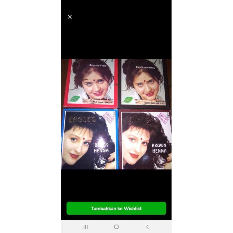 SEMIR RAMBUT HENNA EAGLE / BURGUNDY HENNA saset