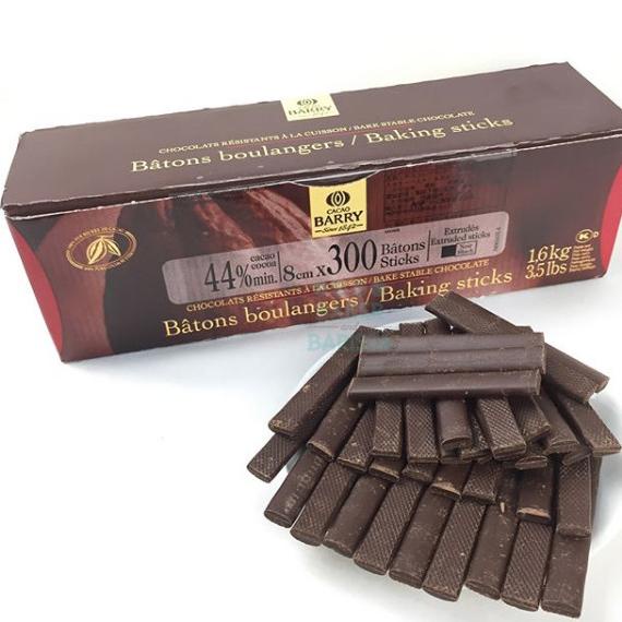 

Cacao Barry Callebaut Baking Sticks Box 1,6Kg 44% Chocolate Baton Dark