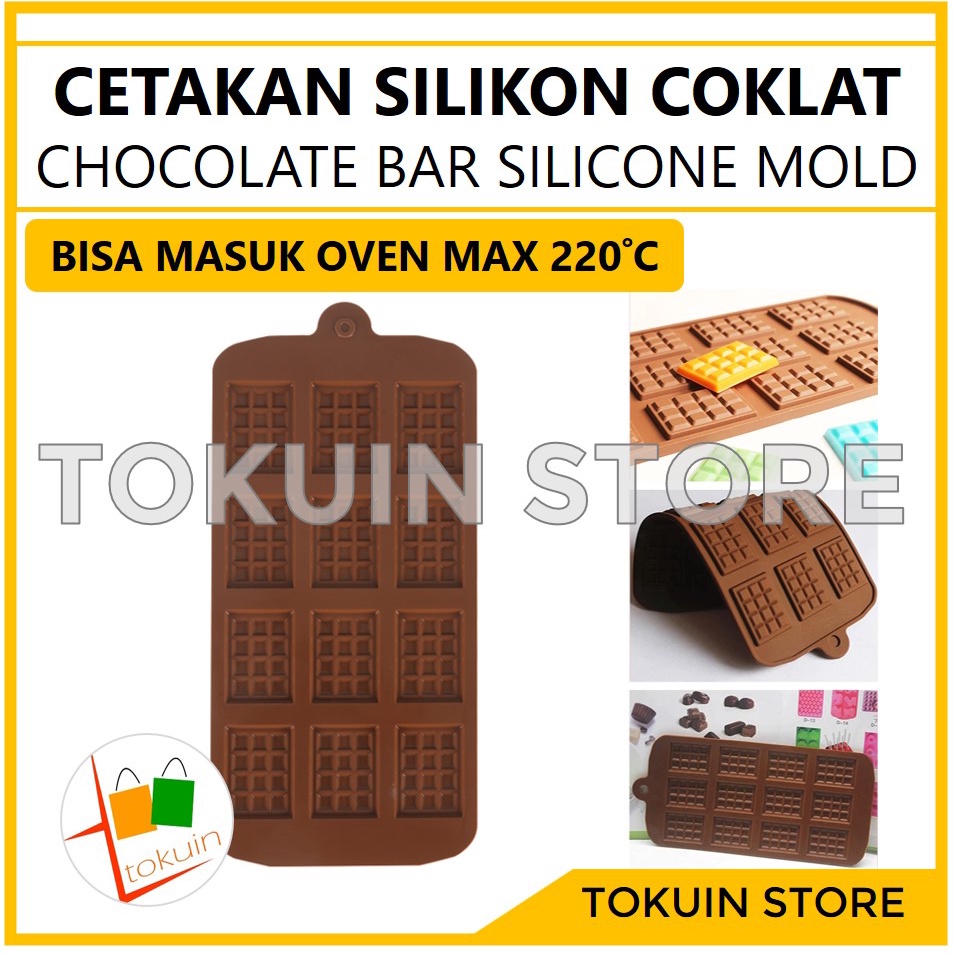 Cetakan Silikon Coklat Cokelat Chocolate Bar Batang Silicone Mold Kue