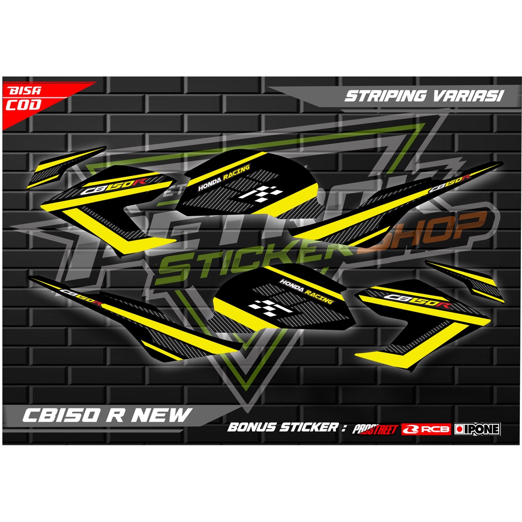 Striping List Variasi New Cb150r Stiker Hologram Motor CB150R New