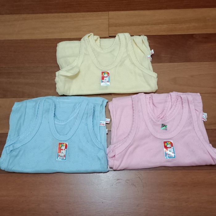 12Pc Singlet Anak Polos Finka Warna S-XXL Lusinan