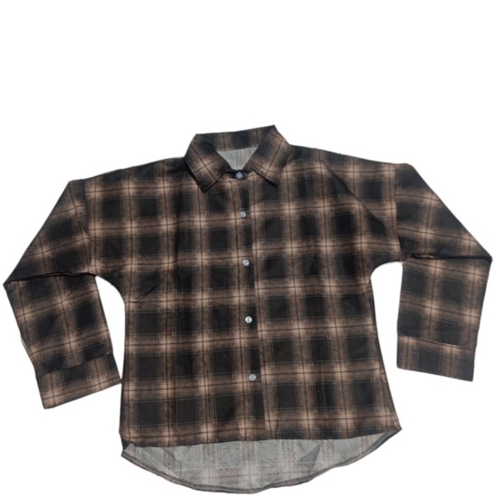 MERYYL FLANEL SHIRT / KEMEJA WANITA-HITAM