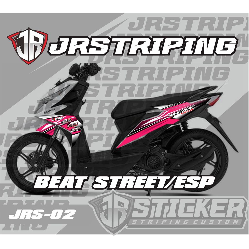 STRIPING STICKER  BEAT STREET / BEAT FI ESP / BEAT FI NEW 2016 2017 2018 2019- STRIPING VARIASI CUST