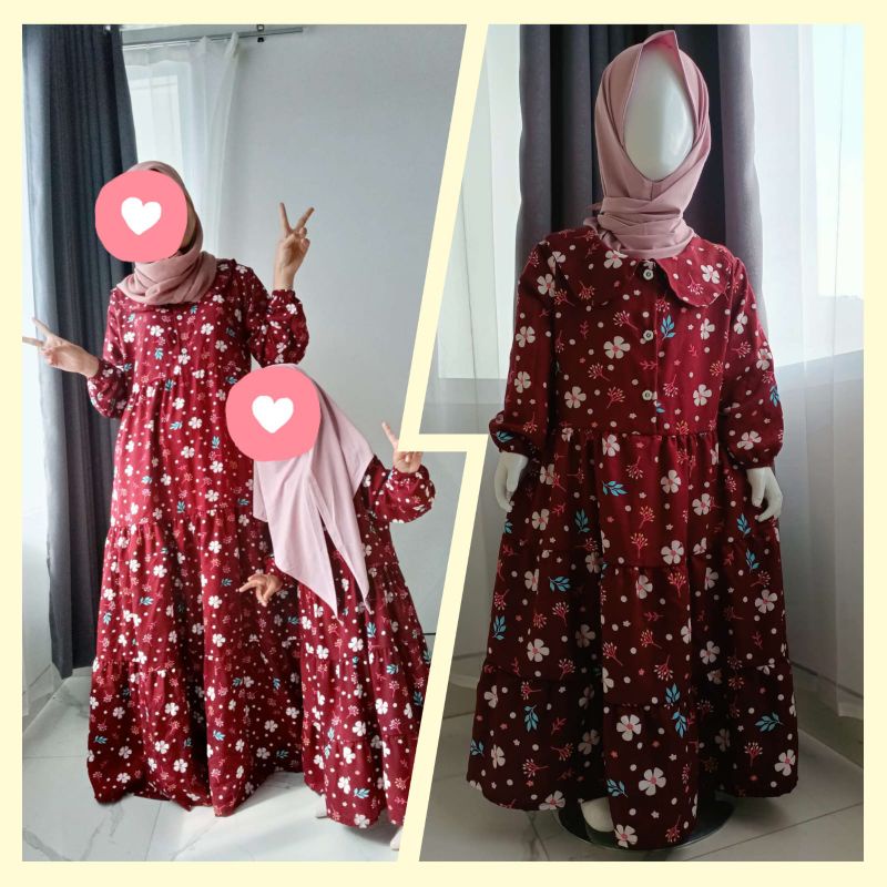 Gamis Kanaya ibu dan anak usia 1-10th