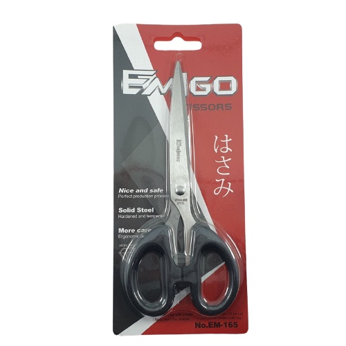 Gunting Serbaguna 15cm Stainless Steel Scissors Emigo EM165 Kertas Dapur