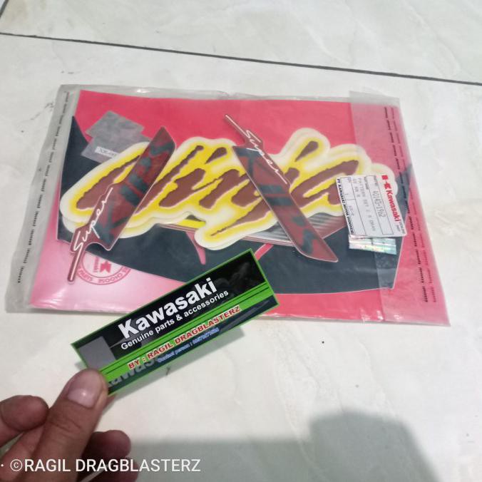 striping stiker set ninja rr old orange 2007 original Kawasaki