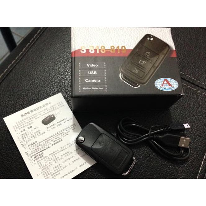 X1Br S818 Bmw Car Key Spy Camera | Kamera Pengintai Remote Kunci Mobil Xngz