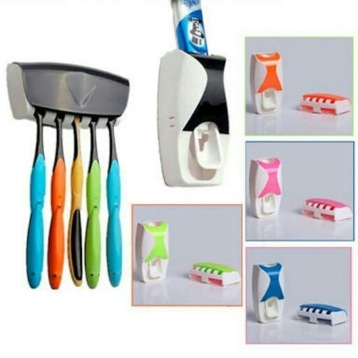 【GOGOMART】Dispenser Odol Toothpaste Brush / Set Pasta gigi &amp; Tempat Sikat - GEN 2