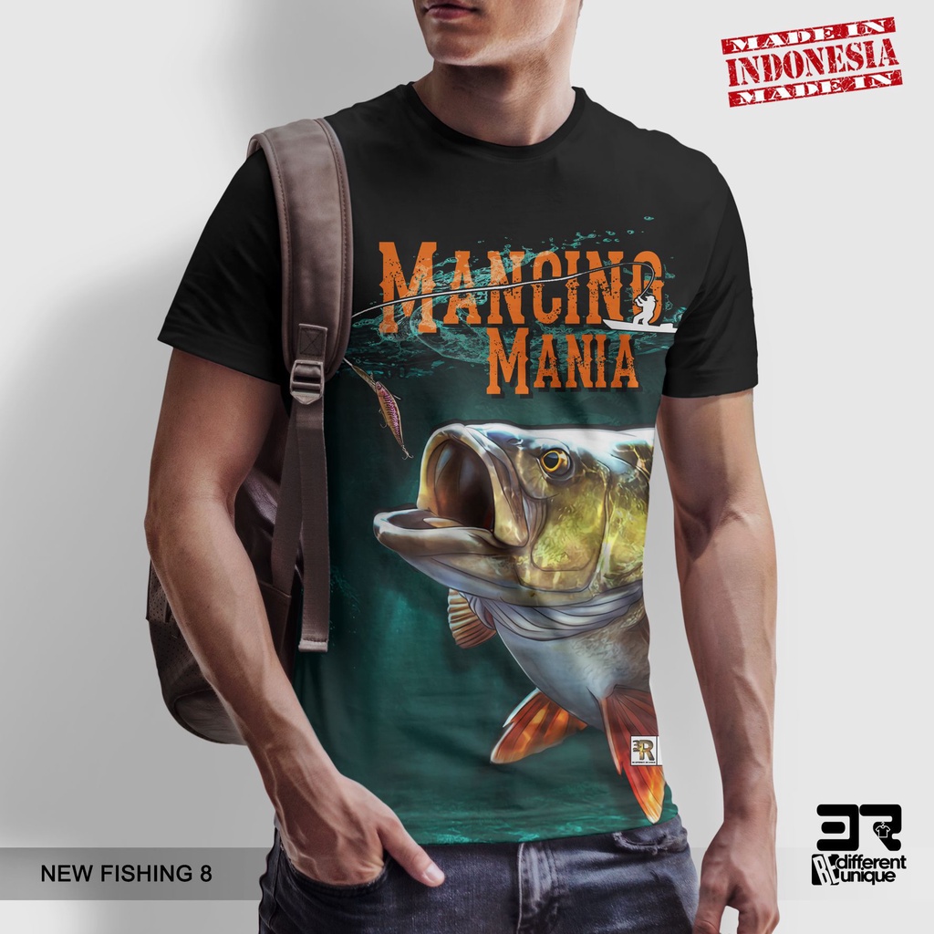[ COD ] KAOS PRINTING GAMBAR MANCING FISHING NEW 8 - BAJU HOBI MANCING MANIA STRIKE DISTRO ORIGINAL 