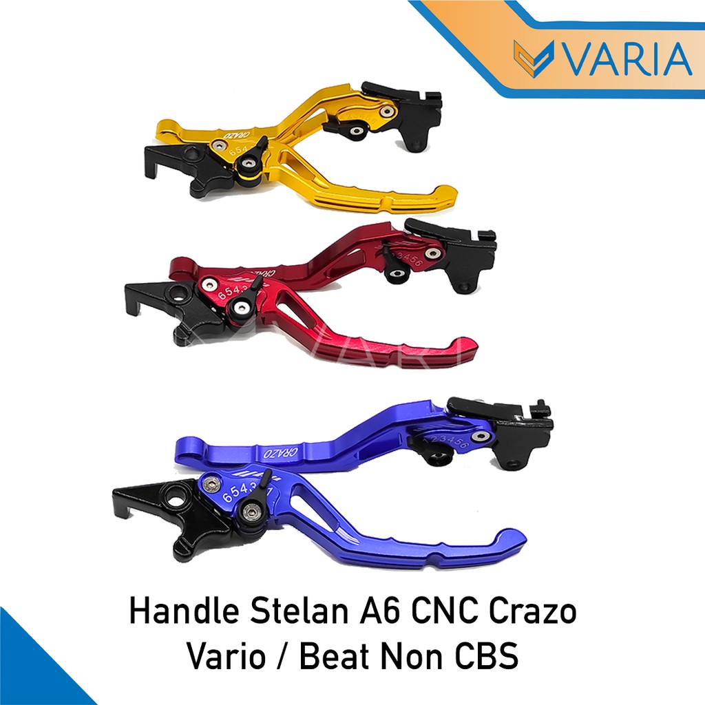 Handle Rem Variasi Stelan CNC Crazo CZR Vario / Beat 110 Non CBS