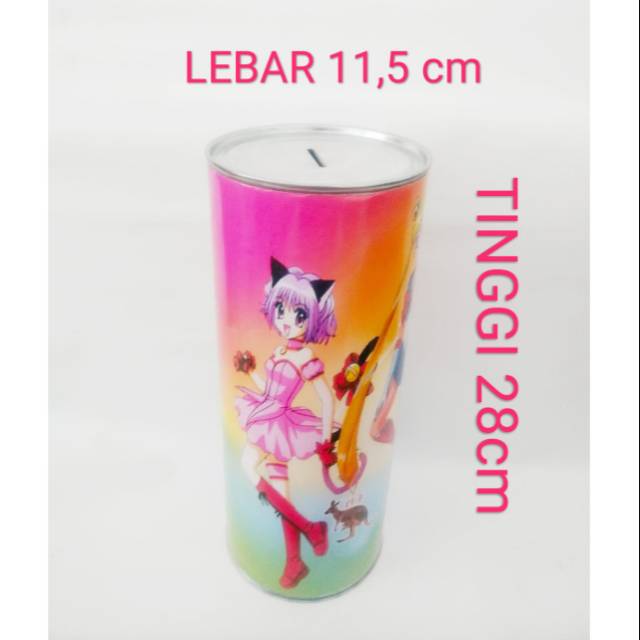 Celengan Kaleng Tabung Besar uk.XL PERMANEN DAN BUKA TUTUP/TERLARIS TERMURAH