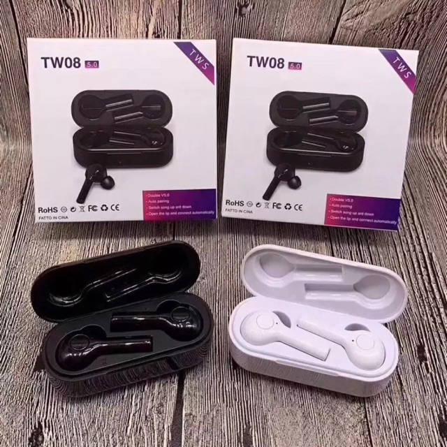 TW08 Bluetooth 5.0 Earphone TWS Wireless Headset i7s i8x i10 max i10max