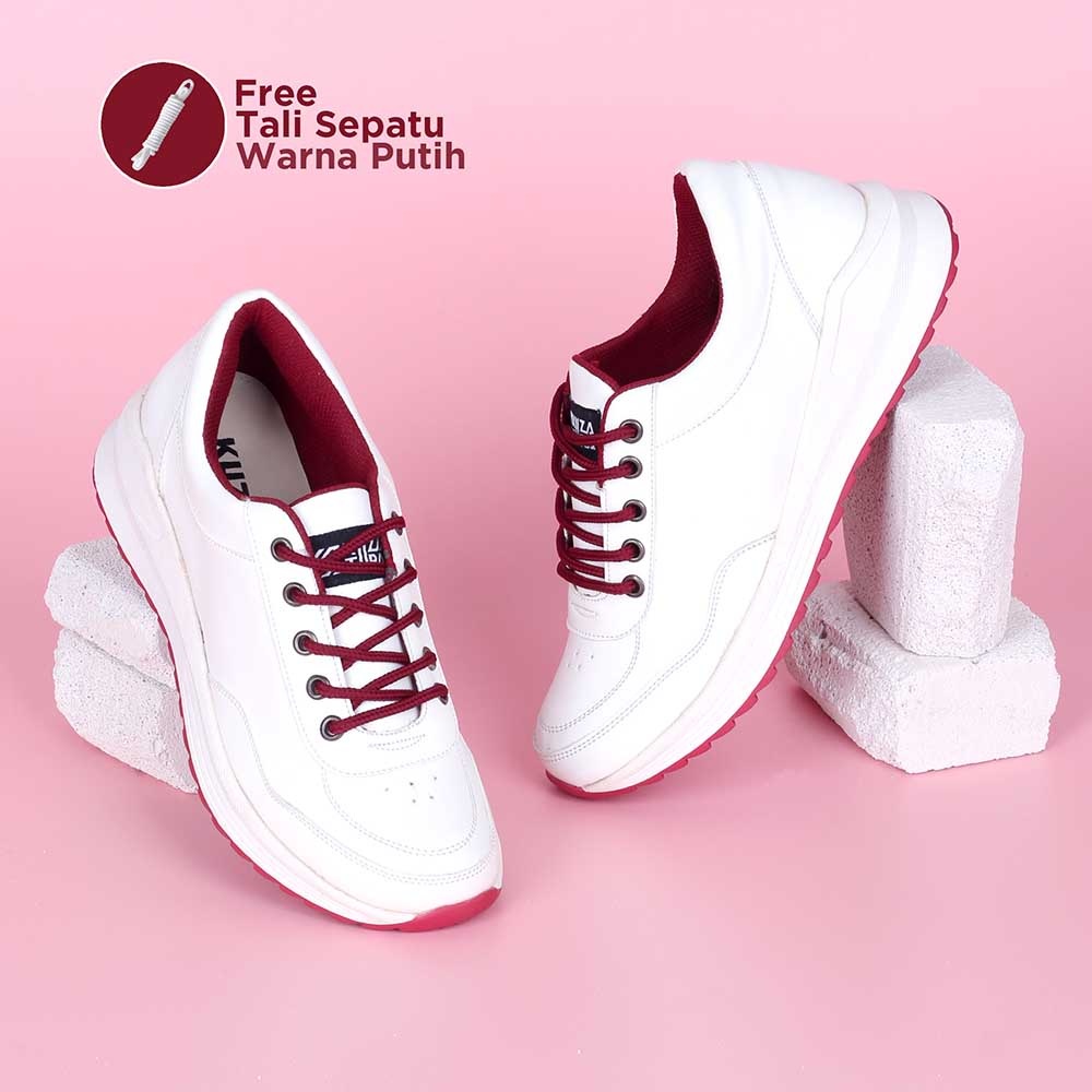 SNEAKERS - SEPATU WANITA CASUAL TRENDY TERBARU WARNA PUTIH DISTRO ORIGINAL MURAH