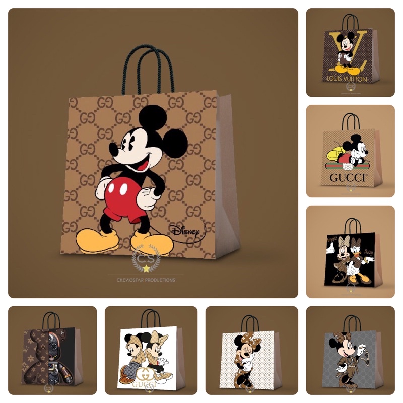 

Paperbag Kado Custom Motif Disney Goodie bag Tas kado Hampers Birthday Souvenir Ulang Tahun Tas Kertas Premium