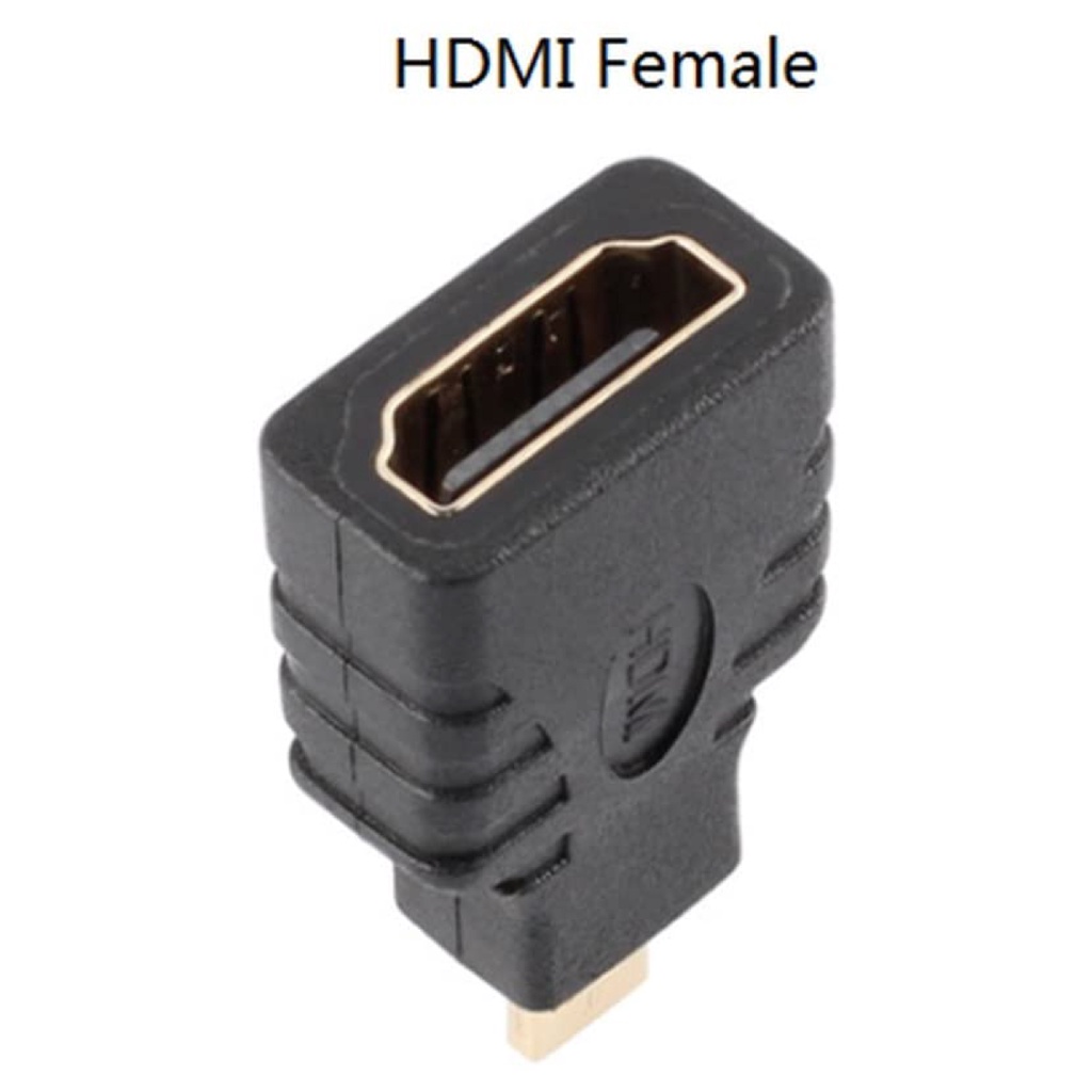 HMCH | CONNECTOR HDTV MICRO MALE TO HDTV STANDART FEMALE BEST (BLACK)