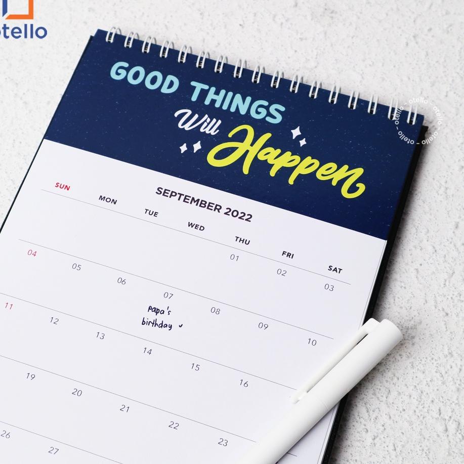 

[KODE PRODUK 9DJL74180] Kalender Meja 2022 Kalender Goals Keren Banget ! Desk Calendar Minimalist Quotes Motivasi