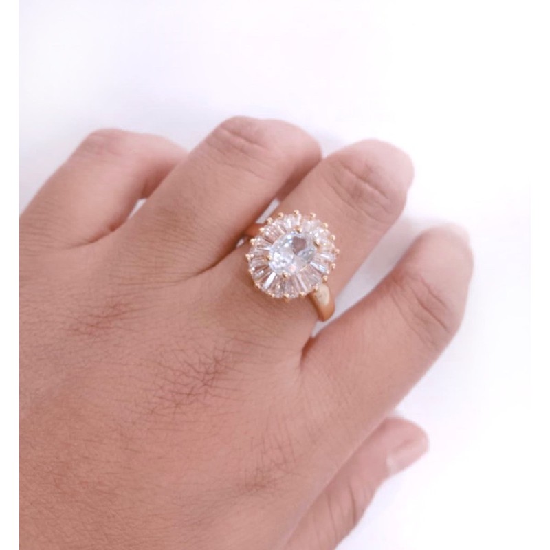 cincin wanita //cincin permata//cincin lapis emas//perhiasan//cincin