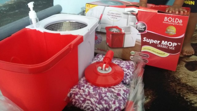 Bolde Super Mop Double Side Pel Ember Bisa Dilepas Air Kotor Terpisah Dobel Side Doubleside