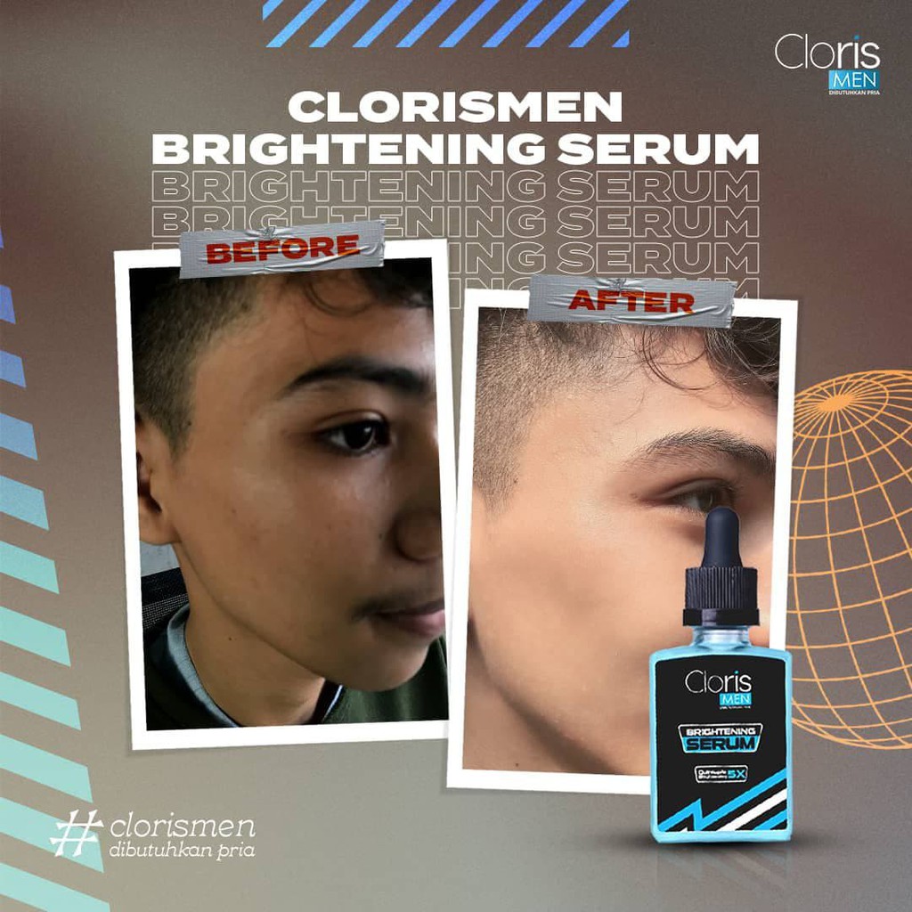 Clorismen Brightening Series Paket Skincare Pria Pemutih Wajah