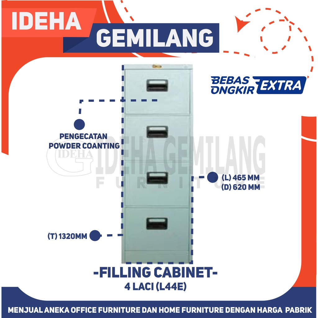 Filling Cabinet 4 laci LION 44E