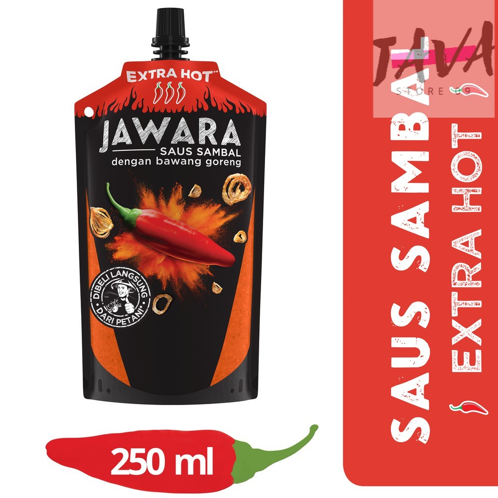 

JAWARA SAUS SAMBAL BAWANG GORENG EXTRA HOT POUCH 250 ML