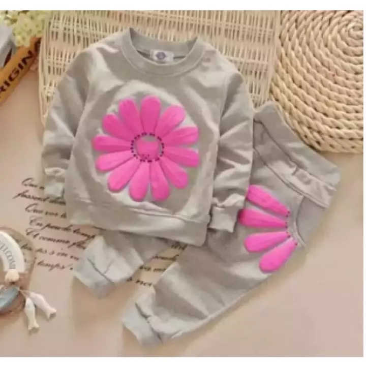 SCN STORE  Setelan Anak Sun Flower Usia 1-6 Tahun // Setelan Joger Anak // Setelan Sweater Anak