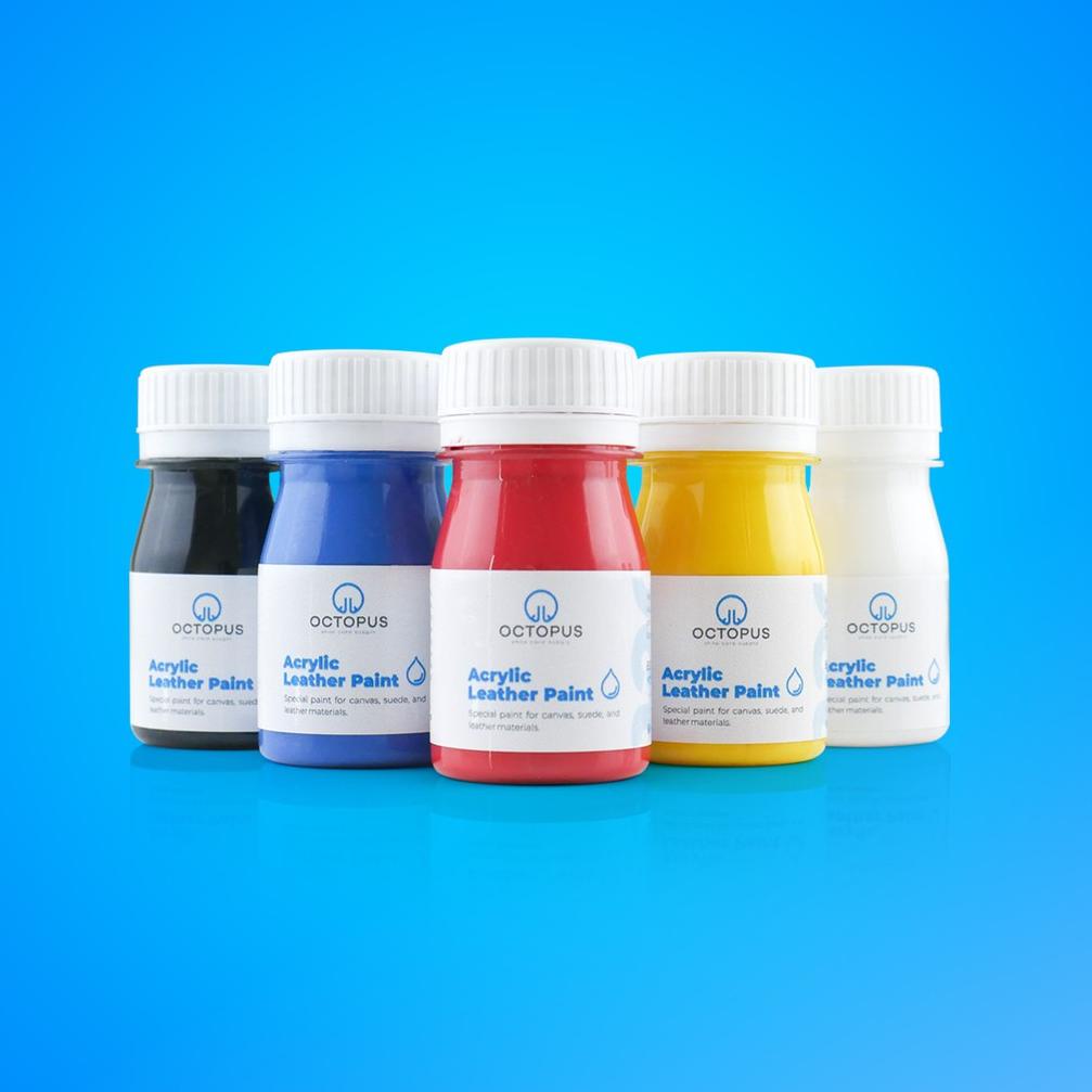 

[PRODUK DVBR9] Octopus Acrylic Leather Paint / cat sepatu canvas, suede, & kulit 30ml D0W