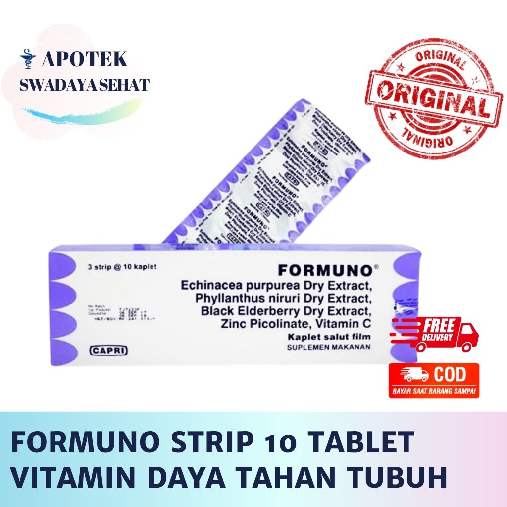 FORMUNO Strip 10 Tablet - Vitamin Multivitamin Suplemen Daya Tahan Tubuh