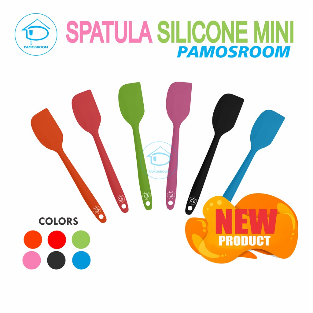 Pamosroom Scraper Silicone Spatula Silikon Mini Tahan Panas 21cm Original BPA FREE FOOD GRADE
