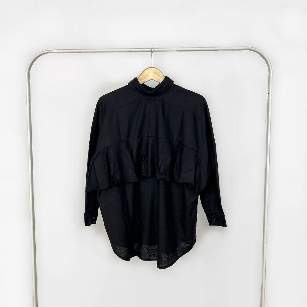 Kemeja Wanita Fienna Linen-Black