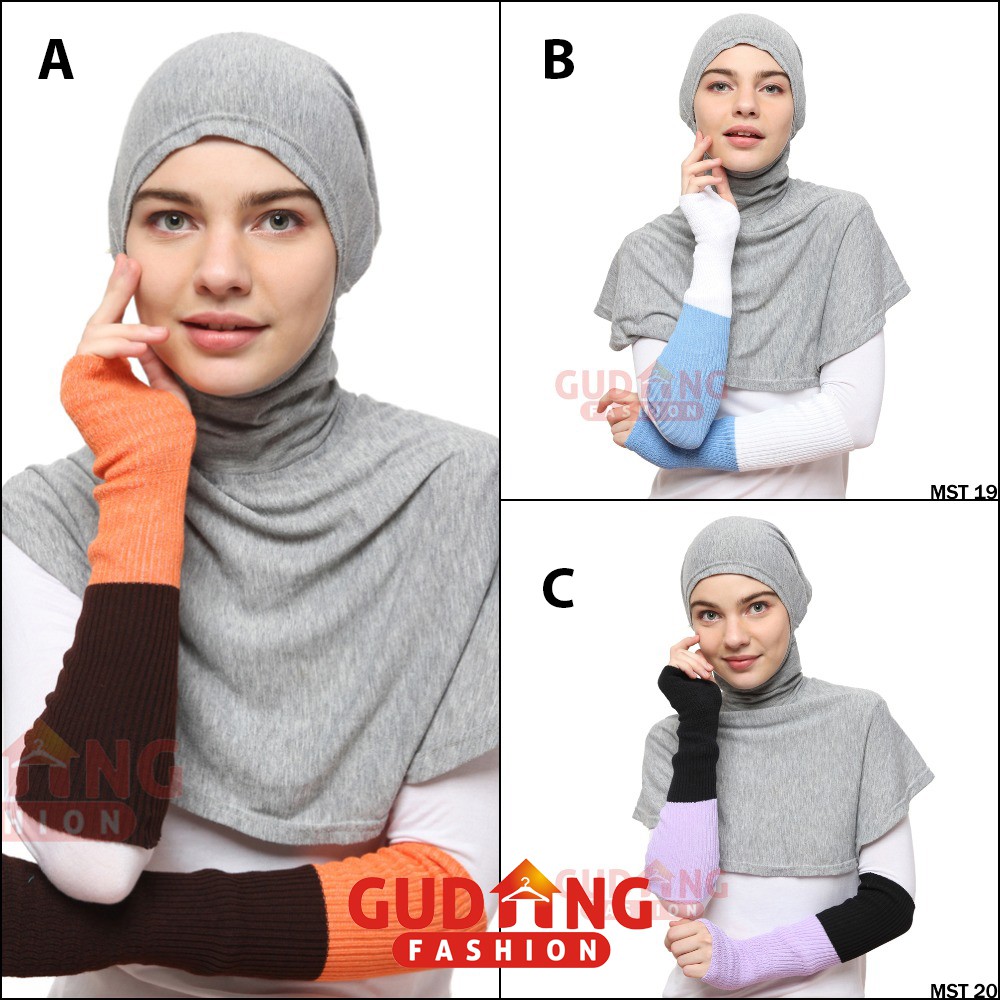 Hand Sock Manset Tangan Rajut Warna Kombinasi - MST (COMB)