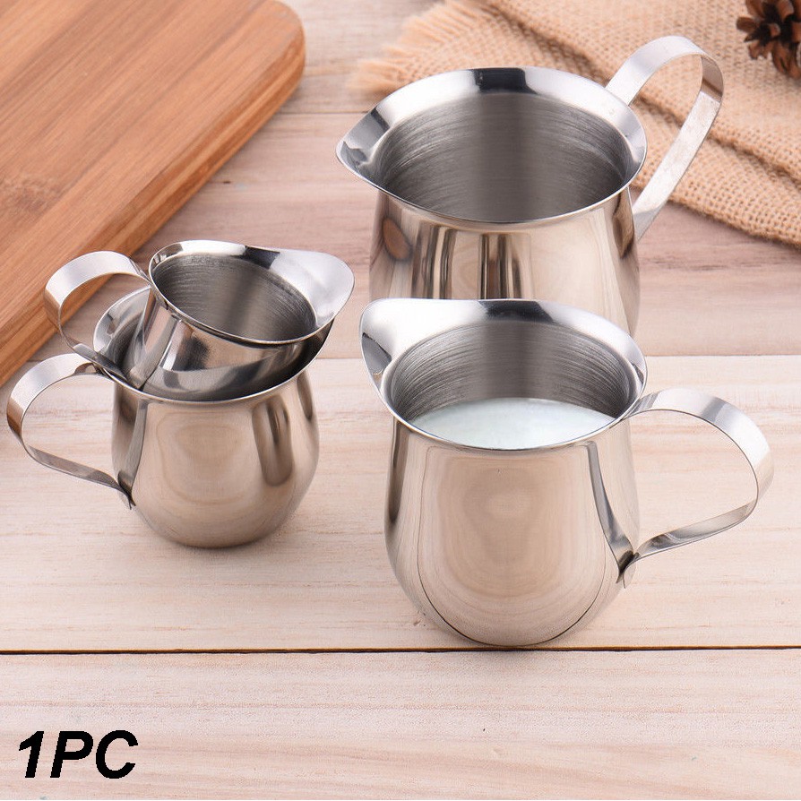 COD Gelas Pitcher Kopi Espresso 240ml Untuk Latte Art Milk Jug Bahan Stainless Steel