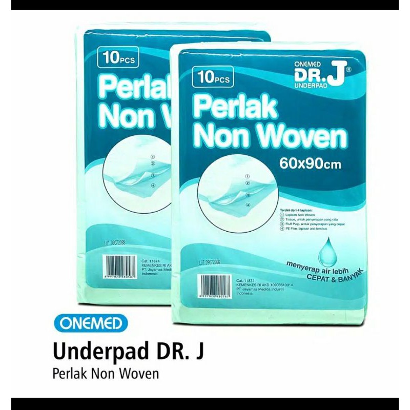 perlak underpad onemed DR J isi 10/pak