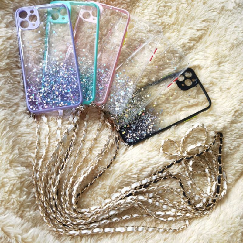 YKCS 2000 case xiaomi redmi A1 2022 A2 2023 8 8a 8apro slingcase lanyard aero gliter tali rantai