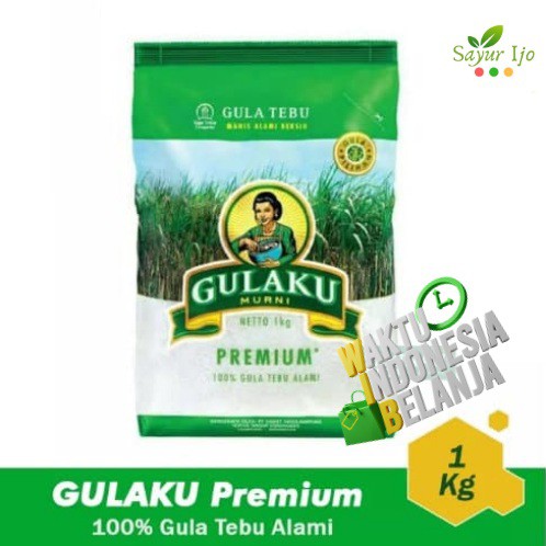 

Gulaku Hijau 1 Kg Premium Gula Pasir 100% Tebu Alami Original Sugar