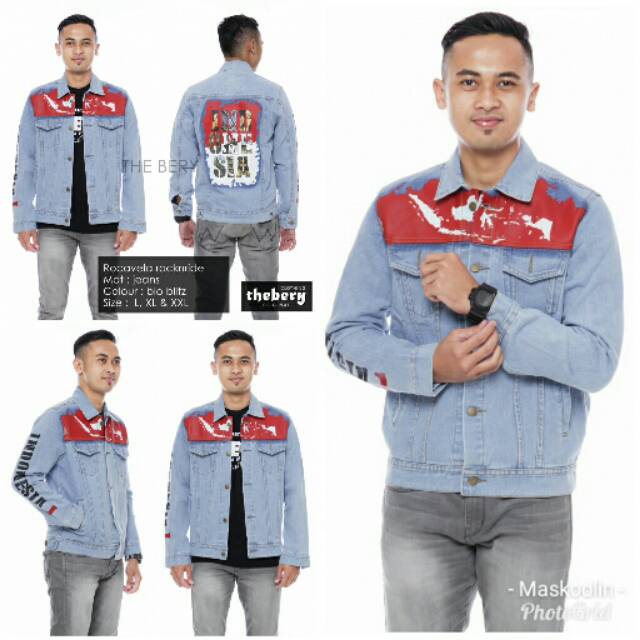 Jaket Jeans Pria Best Seller Pak Jokowi Rock n Ride Original The Bery Wanita Pria Murah