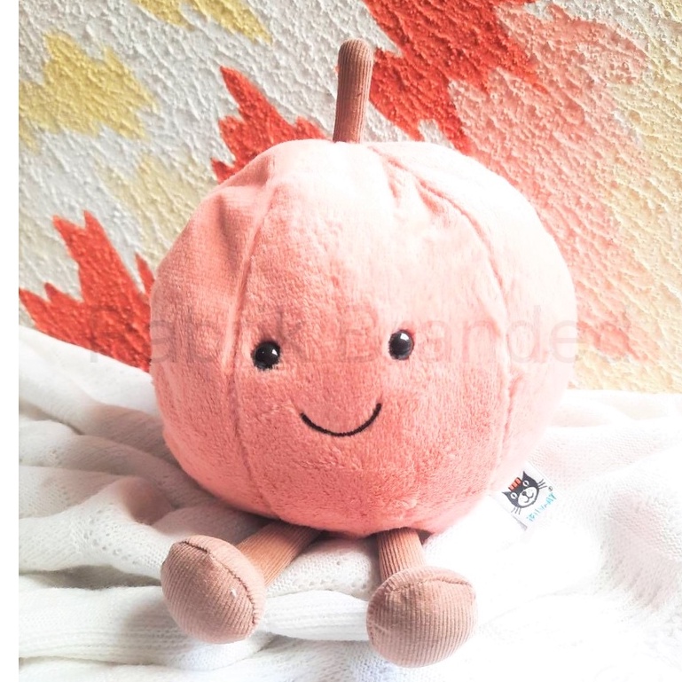 pabrik branded j3llycat Amuseable Peach fruit buah kesemek food tanaman succulent doll mainan anak b