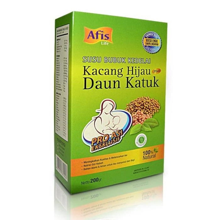 

Afis Kacang Hijau Daun Katuk Original ProAsi 200gr- Susu Bubuk Kedelai