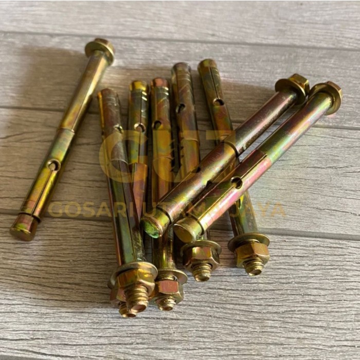 Jual Dinabolt M8 / Dynabolt M8x85 / Anchor Bolt Kode 3134 Kuning (8,5CM ...