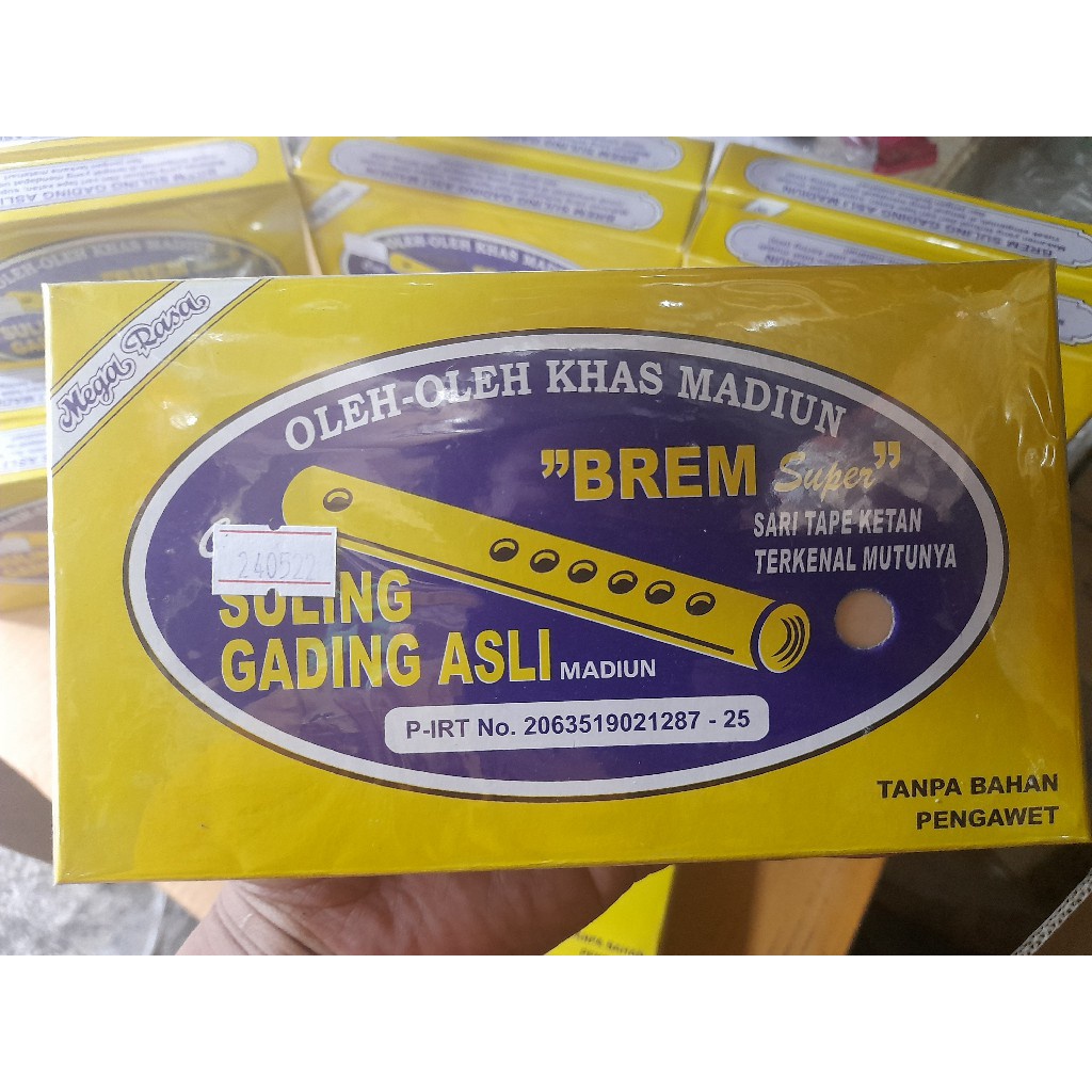 

Brem Madiun Cap Suling Super Asli Putih Rasa Buah Makanan Ringan Oleh Oleh Khas Madiun