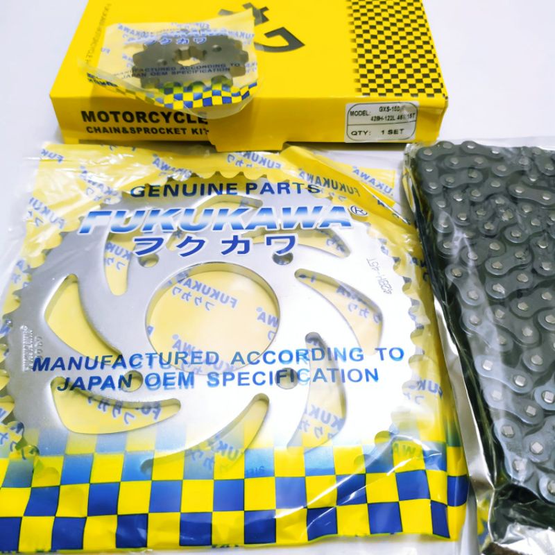 Jual Gear Set GSX 150 R GSX 150 Fukukawa 45 15 122L Shopee Indonesia