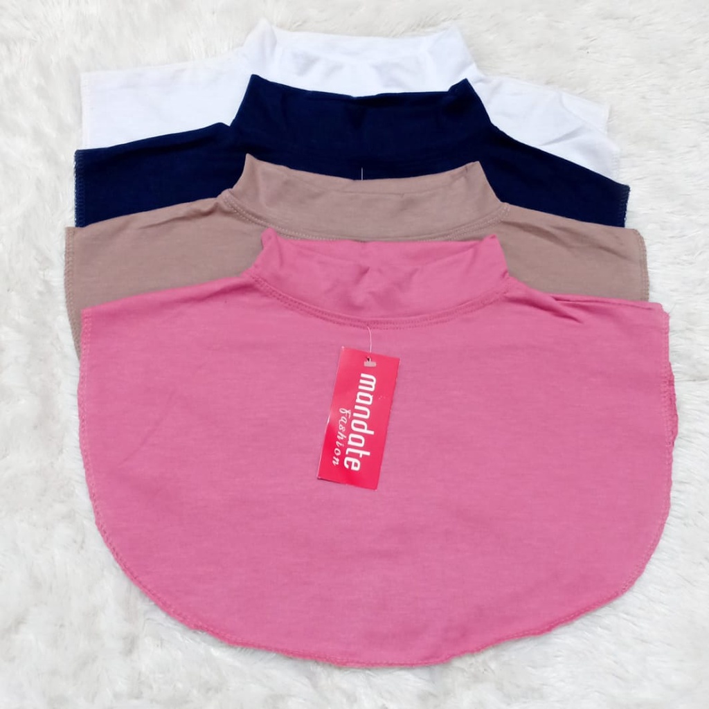 Manset leher dalaman hijab inner penutup Manset Toga Merk Mandate Bahan Kaos Premium Pasar Hija'b