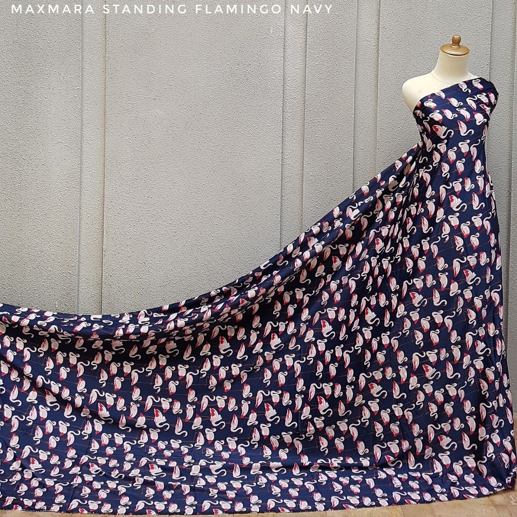 LAST STOCK Kain Meteran Maxmara Standing Flamingo Navy (0.5M)