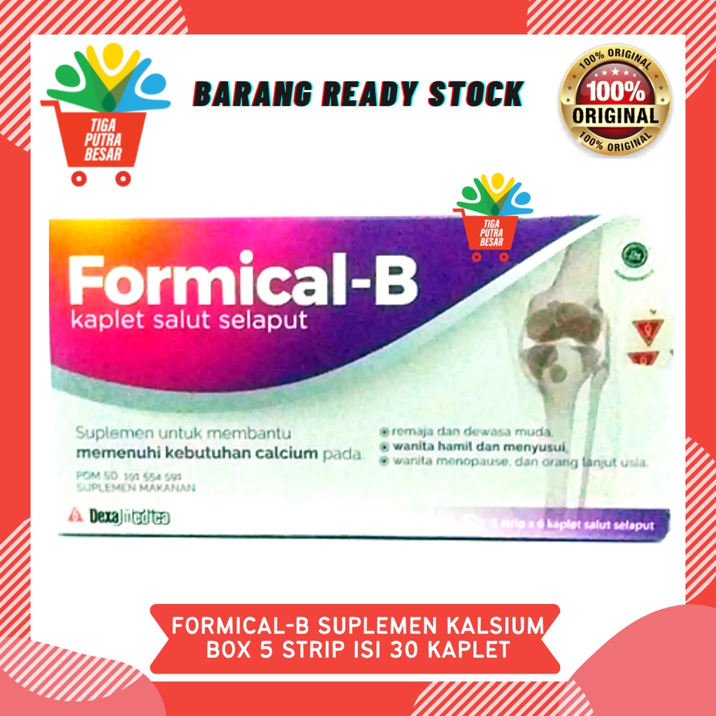 FORMICAL-B BOX 5 STRIP ISI 30 KAPLET / SUPLEMEN KESEHATAN CALCIUM