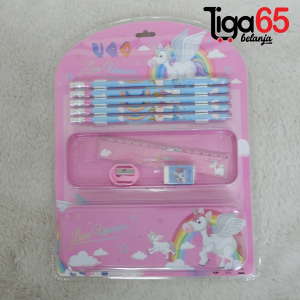 365 Buku &amp; Alat Tulis Anak / Karakter Fancy Gambar Lucu / STATIONERY SET #41395 (UGO3019)