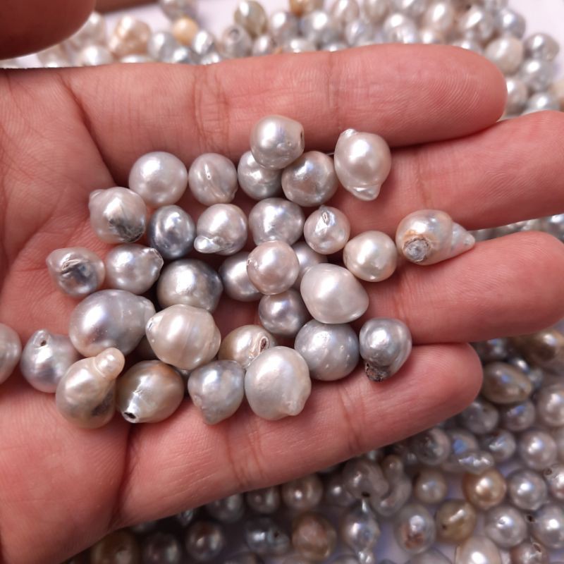 Mutiara Air Laut Barok | Mutiara air laut silver | mutiara murah | mutiara Baroq